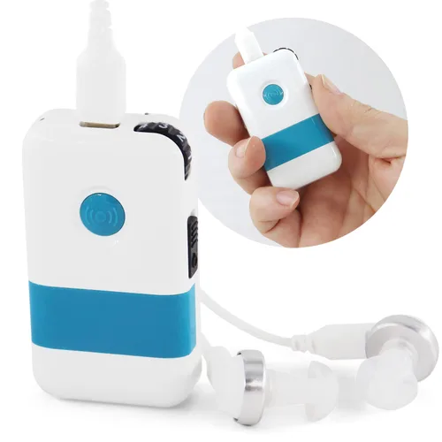 Dispositivo amplificador de audífono de bolsillo para personas mayores, auriculares para personas con discapacidad auditiva para ayudar a escuchar a