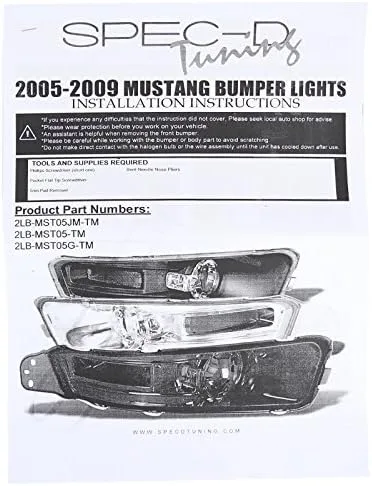 Vista 8 de Gt Luces para base de defensa de Ford Mustang., Gris