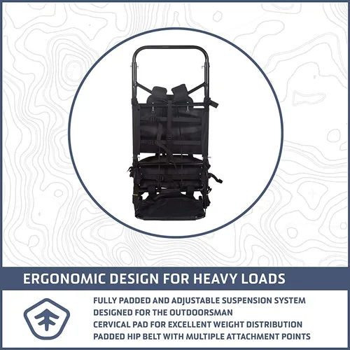 Vista 14 de Stansport Freighter - Marco de aluminio (574-F), color negro