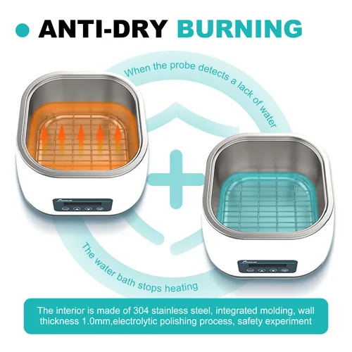 Vista 7 de JOANLAB Calentador termostático digital de baño de agua de laboratorio 2L con función anti-secado 212.0 °F calentamiento de precisión