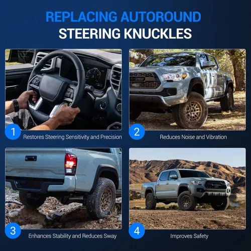 Vista 7 de Autoround 698-404 Conjunto de nudillos de dirección de cubo de rueda delantera derecha compatible con Ford Escape 2001-2012, Mazda Tribute