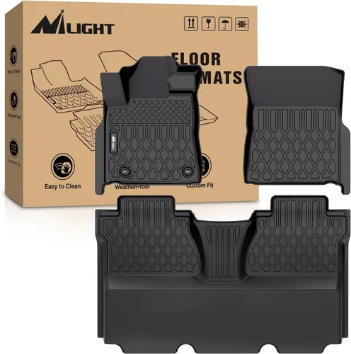 Vista 12 de Nilight Alfombrillas de TPE para Toyota Avalon 2013 2014 2015 2016 2017 2018 para todo tipo de clima, ajuste personalizado, forros de piso