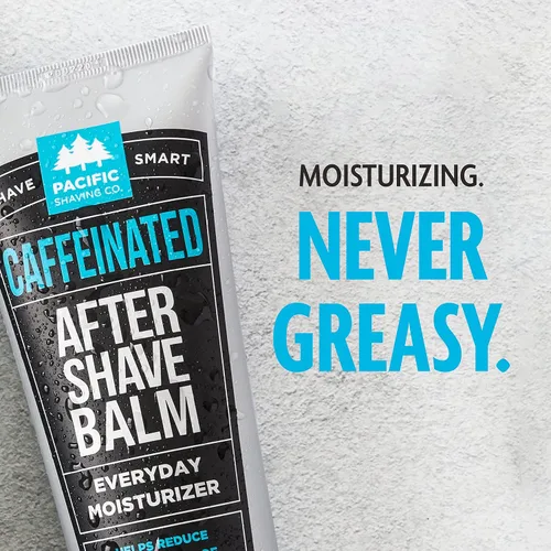 Vista 4 de Loción con cafeína para después de afeitarse marca Pacific Shaving Company, 3 oz, paquete de de 1