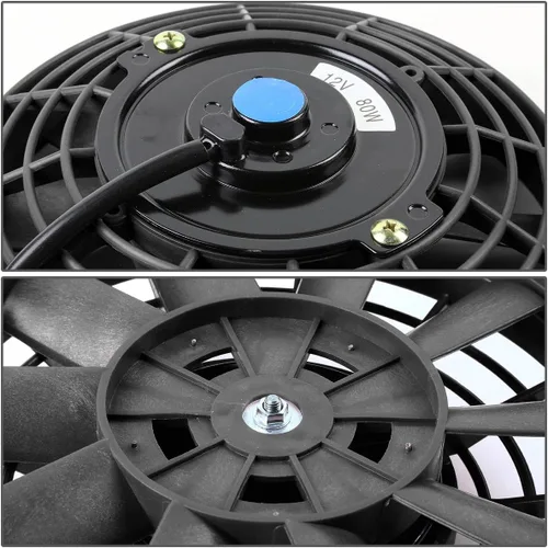 Vista 4 de Kit de ensamblado de ventilador eléctrico Dynasty de refrigeración de alto rendimiento para automóvil Negro