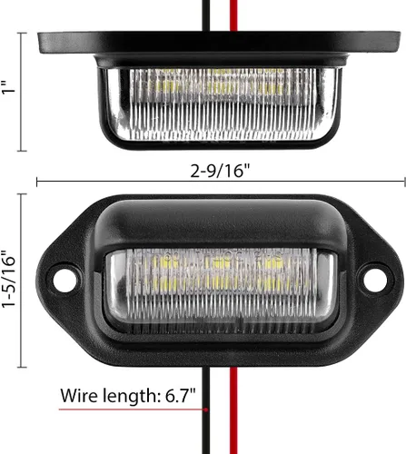 Vista 5 de CZC AUTO Luz LED Exterior de 12V para Placa de Matrícula, Lámpara de Cortesía Interior de Cúpula/Techo, Maletero/Carga, Bajo el Capó, Total 12