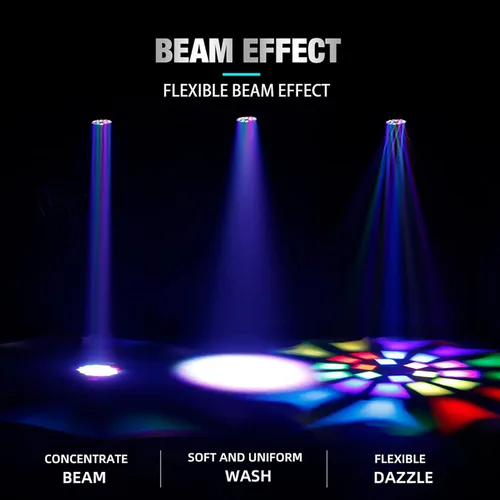 Vista 3 de SHEHDS Luces de cabeza móvil LED 19X20W B/Wash/Zoom/Dazzle/Strobe Effect RGBW 4in1 Big Bee Eye Stage Lights 4-45 ° Ángulo CTO Modo DMX Control