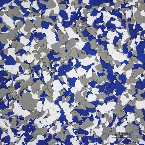 Vista 6 de RUST BULLET Copos de color decorativos – marrón otoñal – Personaliza pisos de concreto con 1 libra de chips de vinilo duraderos y resistentes a