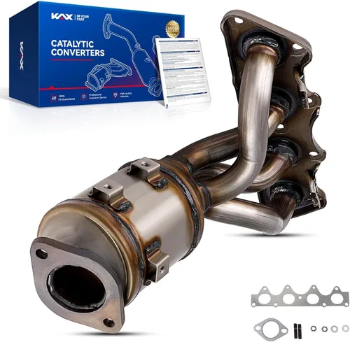 Vista 18 de KAX Convertidor catalítico de repuesto automotriz apto para entrada y salida universal de 2.25 pulgadas, reemplazo 53005 (compatible con EPA)