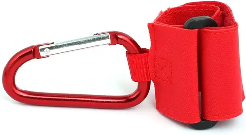 Vista 4 de IIVVERR 44lb Capacity Adjustable Hook Loop Stroller Hanging Hanger Clip Red 3pcs