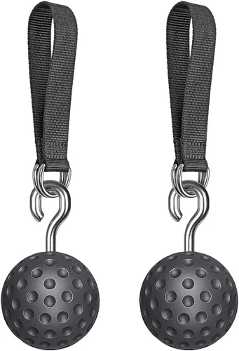 Vista 11 de SELEWARE Non-Slip Pull Up Power Balls, Rock Climbing Grips for Strength Training, Forearm and Hand Exerciser for Chin Up Bar, Kettlebell, Barbell