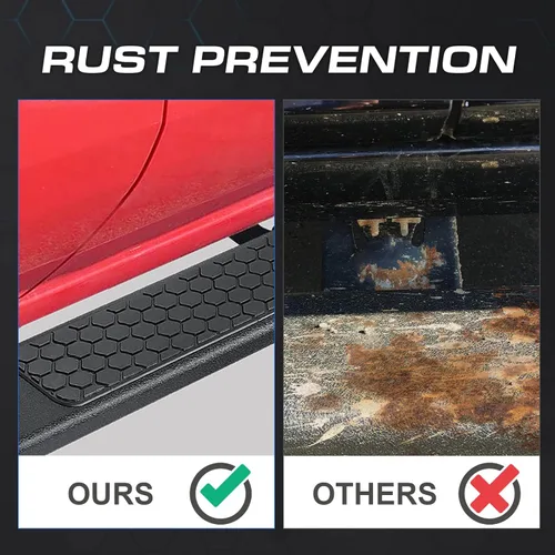 Vista 7 de COMNOVA Estribos Laterales Tablones de Estribo Compatibles con 2007-2018 Chevy Silverado/Sierra 1500 2500 3500 Crew Cab y 2019 1500LD 2500HD 3500HD