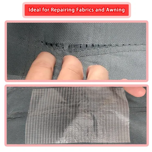 Vista 3 de Birllaid Cinta de reparación de toldo RV de 39 pies para carpa, cubiertas de barcos, cinta de reparación de vela, impermeable, resistente