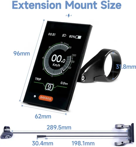 Vista 6 de Unidad de control de reemplazo de pantalla de respaldo para BBSHD BBS02B BBS01B Kit de motor de impulsión media computadora C961 800S 500C 750C 850C