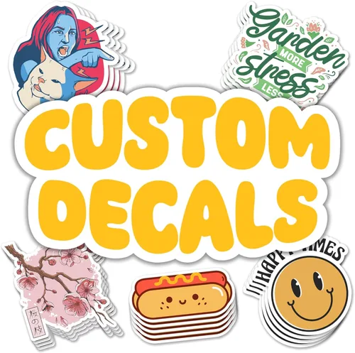 VulgrCo etiquetas personalizadas, juego de 100 etiquetas troqueladas personalizadas, imprime tu propia etiqueta, etiquetas adhesivas personalizadas
