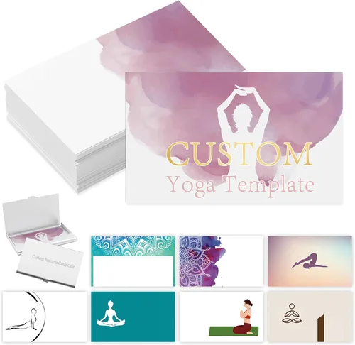 Vista 23 de Tarjetas de visita comerciales personalizadas con logotipo, personalizadas imprimibles de doble cara, tarjetas de visita personalizables 1000 500