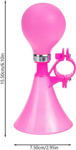 Vista 7 de Veemoon Bocina de aire pequeña, 2 piezas, bocina de bicicleta, bocinas de bocina de plástico para niños, niñas, niñas, accesorios de bicicleta