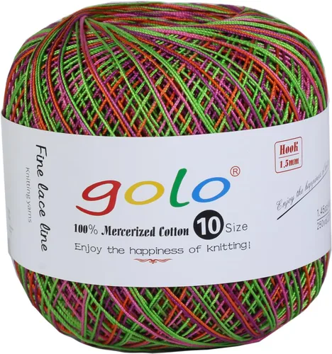 Vista 114 de golo 24 bolas hilo de ganchillo tamaño 10 hilo para tejer a mano hilo de ganchillo 10-24-1