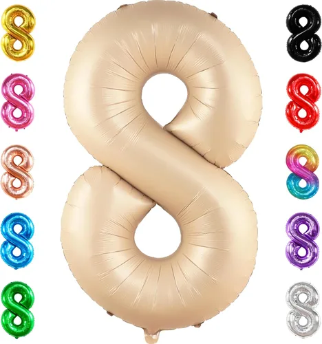 Vista 173 de KatchOn, Globo gigante de oro rosa con el número 5 de 40 pulgadas, globos de cinco globos de oro rosa con el número 5, decoraciones de cumpleaños 5