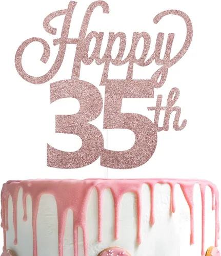 Vista 69 de LINGTEER - Decoración para pastel con texto "Happy Birthday 100", color negro