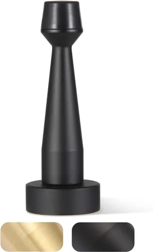 Vista 9 de Tope de puerta de bronce, protector de pared decorativo de latón macizo, tope de puerta resistente con punta de parachoques de goma para protección