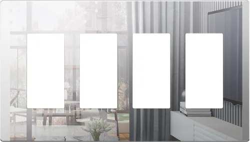 Vista 149 de LIDER Placa de Pared Metálica Decorativa Doble, Resistente a la Temperatura e Impacto, Acero Inoxidable 430, Cubierta sin Tornillos, Actualización