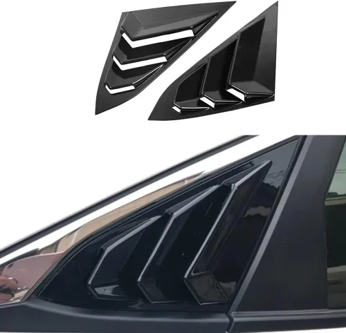 para Honda Civic de 10ª generación 2016-2021 Cubierta Decorativa de Persiana de Ventana Lateral Trasera Persianas de Ventana de Ventilación de Aire