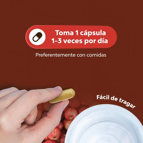 Vista 7 de Cápsulas de vinagre de Sidra de manzana para la salud digestiva y reducción de tamaño. Diseñado para ayudar a alcanzar objetivos. Suplementos