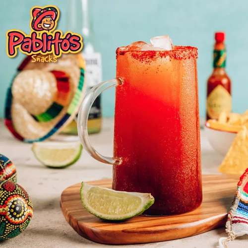 Vista 2 de Pablito's Original Flavor – Pasta de inmersión de caramelo de tamarindo mexicano con borde de Chamoy prémium de 8 onzas Hecho a mano para bebidas