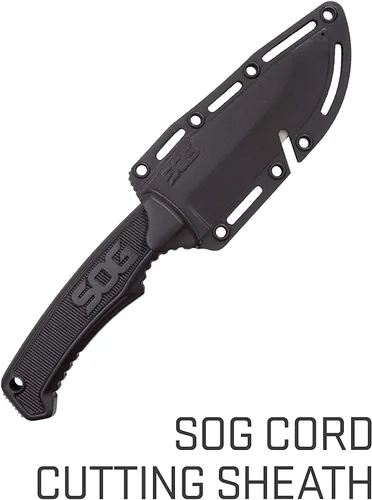 Vista 5 de SOG Cuchillo de supervivencia con vaina, cuchillo de campo de hoja fija, cuchillo táctico de 4 pulgadas y cuchillo de bushcraft con hoja de cuchillo