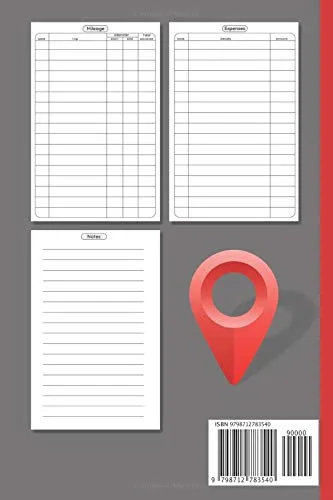 Vista 2 de Mileage and Expenses Log Book For Recording Business Miles and Expenses