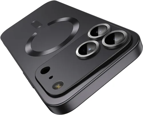 Vista 46 de Funda magnética para iPhone 13 Pro MagSafe con protector de lente de cámara, protección completa, delgada, suave, a prueba de golpes, antiarañazos