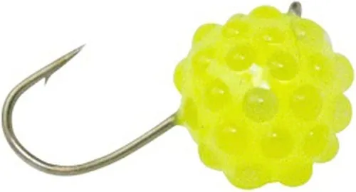 Vista 4 de Clam Caviar Drop Tungsten Ice Fishing Jig for Panfish and Crappie with Acrylic Glow Body and Realistic Egg-Like Presentation