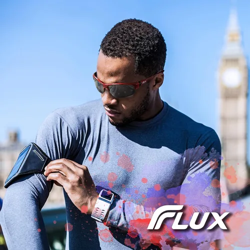 Vista 4 de Flux Gafas de sol deportivas polarizadas para hombres y mujeres (Avento) Sombras para exteriores