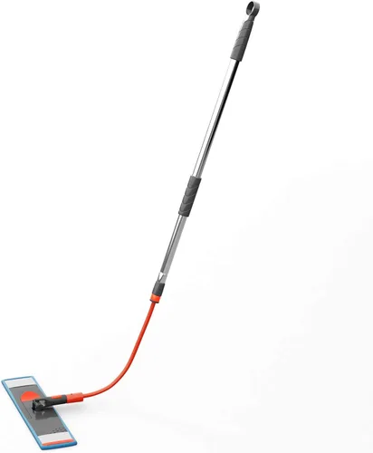 Vista 2 de Flex-EX - Trapeador plano para suelo de madera dura, laminado, baldosas con almohadillas de microfibra y fregado lavables y reutilizables de primera