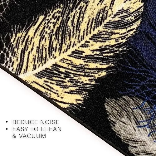 Vista 5 de CreativeDeco Alfombra de pasillo hecha a medida de pelo bajo con respaldo de goma para cocina, vestíbulo, pasillo, entrada, elige tu longitud