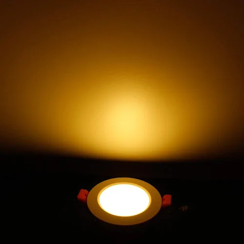 Vista 6 de Iluminación empotrable LED regulable de 2.5 pulgadas, lámpara descendente de 5 W, blanco cálido de 3000 K, CRI 80 con controlador LED, como lámpara