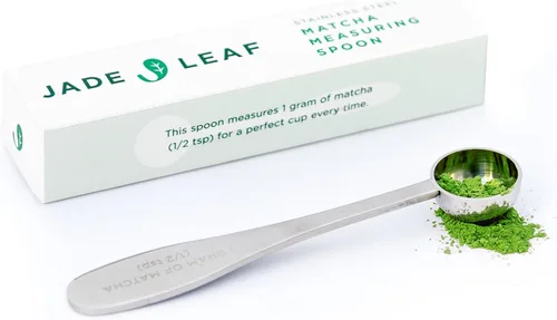 Vista 14 de Jade Leaf Matcha - Batidor tradicional de bambú (Chasen) + cuchara (Chashaku) - Juego de té de repuesto para la preparación frecuente de té verde