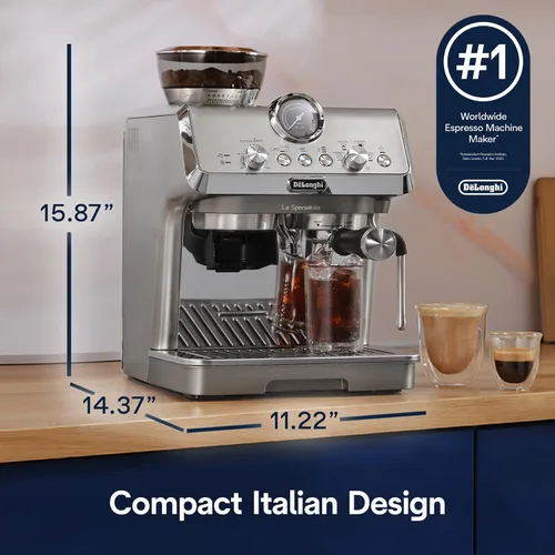 Vista 6 de De'Longhi La Specialista Arte Evo - Máquina de café expreso con molinillo
