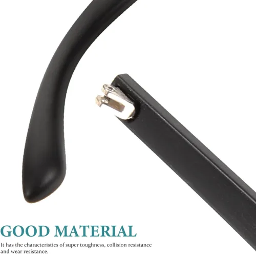 Vista 6 de Gatuida 1 par de accesorios de gafas de sol de silicona titanio gafas de sol brazos reemplazo gafas puntas de silicona puntas de extremo de gafas