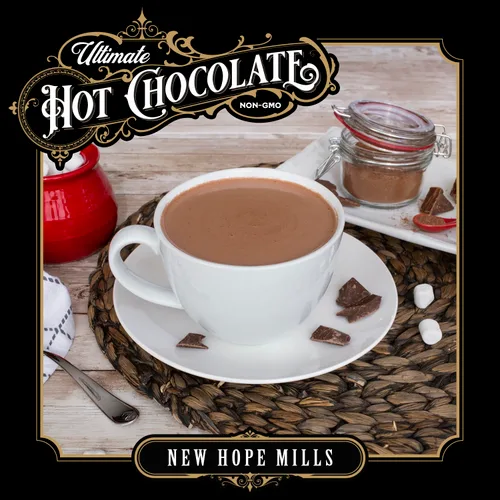 Vista 4 de Ultimate Caramel Hot Chocolate, por NEW HOPE MILLS, sin OMG, 16 onzas, vegano