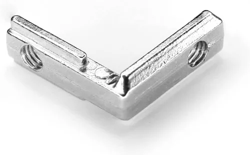 Vista 5 de 20 piezas de soporte L, perfil de aluminio estándar europeo Serie 2020 Ranura T 0.236 in Junta de soporte interior con tornillos, conector