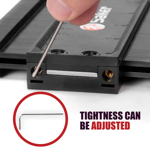 Vista 4 de Saker Medidor de duplicación de contorno, bloqueo ajustable, copia con precisión forma irregular, soldadura irregular, trazado de carpintería