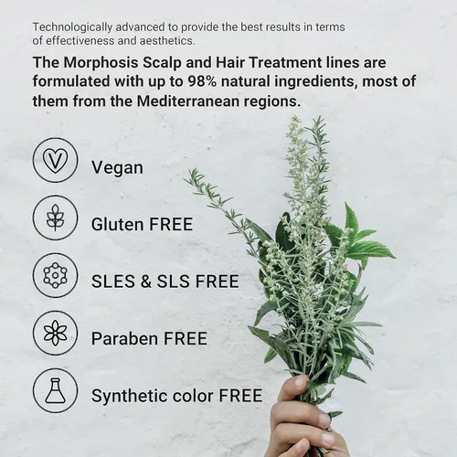 Vista 4 de FRAMESI Morphosis Restructure Hair Beauty Elixir de 5.1 onzas líquidas, mascarilla sin peso de 5 minutos, acondicionador reparador, ingredientes