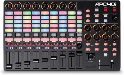 Vista 15 de Akai Professional APC Mini MK2 - Controlador USB MIDI Pad para lanzamiento de clips con Ableton Live Lite, 64 almohadillas RGB, modo de tambor