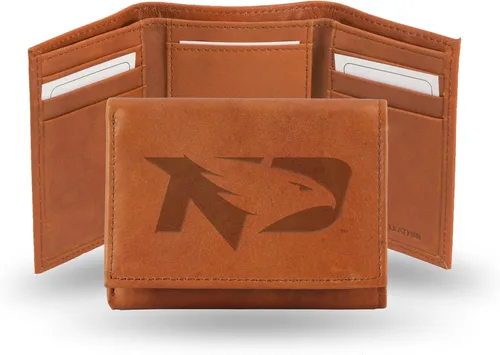 Vista 37 de Rico Industries NCAA Alabama Crimson Tide - Cartera triple de piel en relieve, color marrón