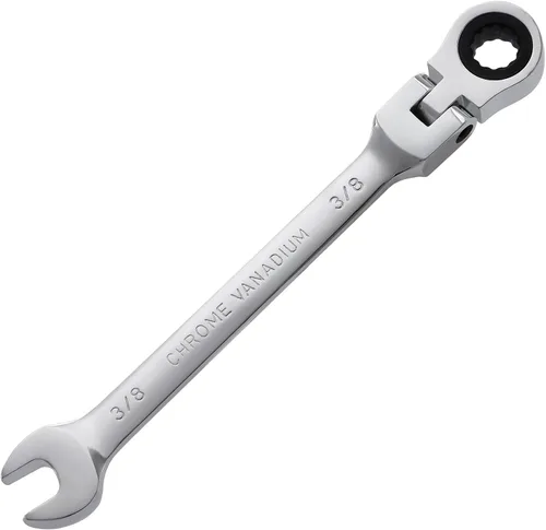 Vista 13 de B4B BANG 4 BUCK Llave de 1/4, llave combinada de trinquete de cabeza flexible, grado industrial, 72 dientes, caja de trinquete de 12 puntos