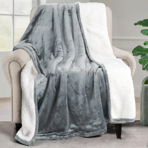 Vista 42 de Utopia Bedding Manta Sherpa Tamaño Throw (Negro, 50x60 Pulgadas) - Manta Reversible de Vellón Suave y Ligera para Cama, Sofá, Sillón, Camping