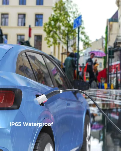 Vista 8 de Adaptador NACS a J1772, adaptador de carga de EV J1772 máximo de 80 amperios 250 V J1772 para cargador Tesla, compatible con conector de pared