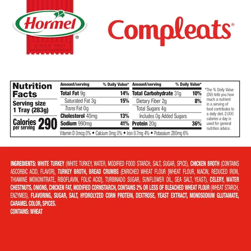 Vista 2 de Pavo y Aderezo Hormel Compleats, de 10 onzas con taza para microondas (6 unidades)