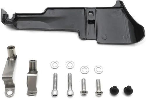 Vista 3 de Cubierta de la base del cilindro trasero negra compatible con los modelos Touring Electra Glide Road Glide Road King 2009-2016 [P/N: MT441-003-BK]